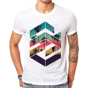 Geometric Mojo Sunset T-Shirt - MojoSoMint